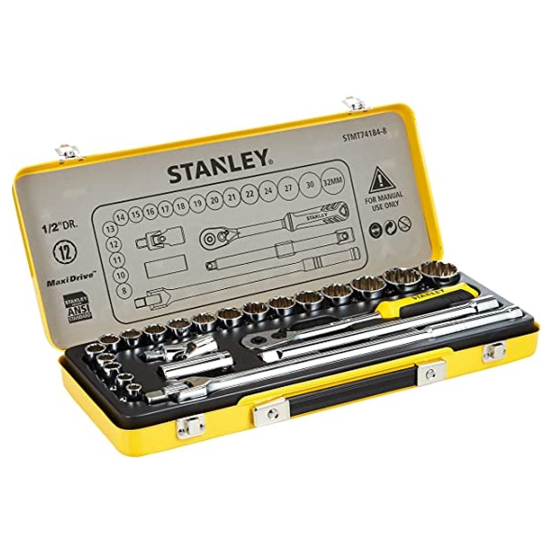 Socket 24 Shaya STMT74184-8 STANLEY & Points In Set Metal Azar Pieces Tin- 12 1/2\